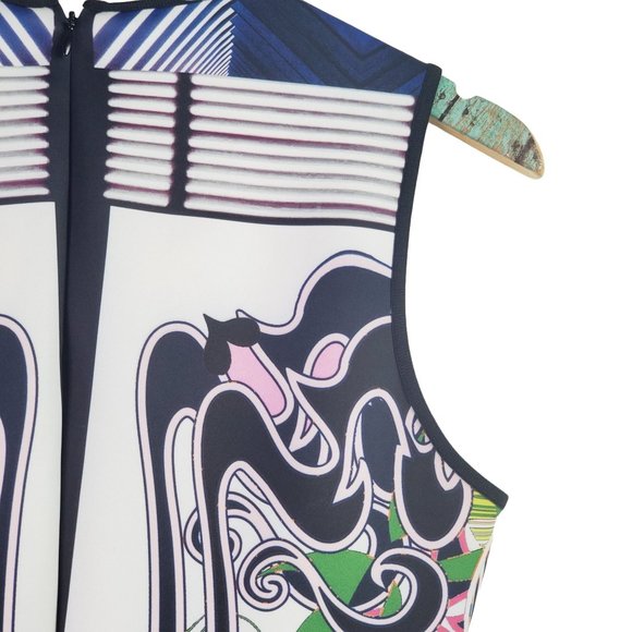 Clover Canyon Scarf Wrap Scuba Bodycon Dress, Sz M, NWOT - Picture 7 of 12